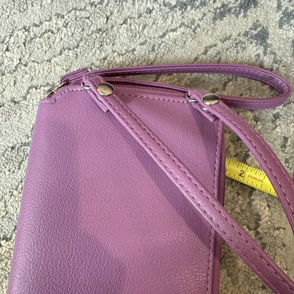 Mundi Women's Wristlet Wallet Crossbody Purse Lilac Purple - NWOT